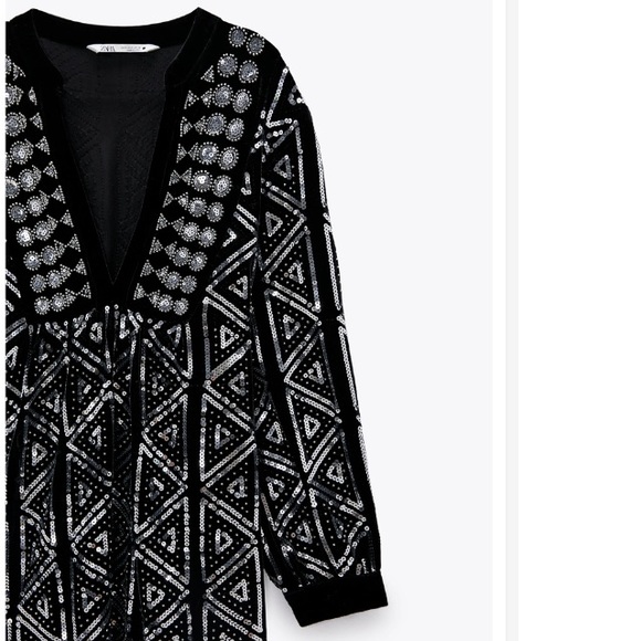 Zara sequined velvet dress - Picture 5 of 10